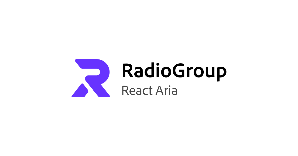 RadioGroup | React Aria
