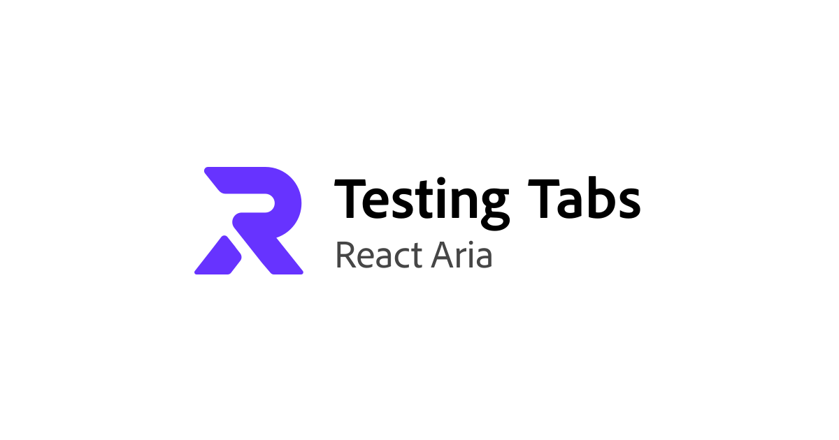 Testing Tabs | React Aria