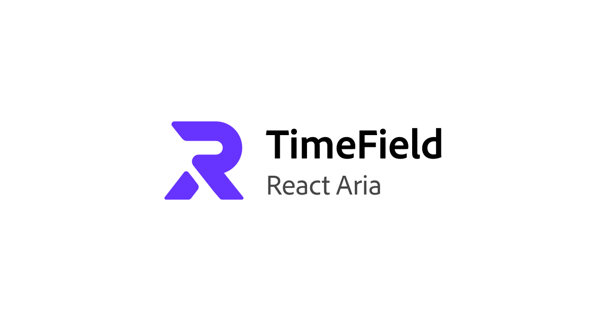 TimeField | React Aria