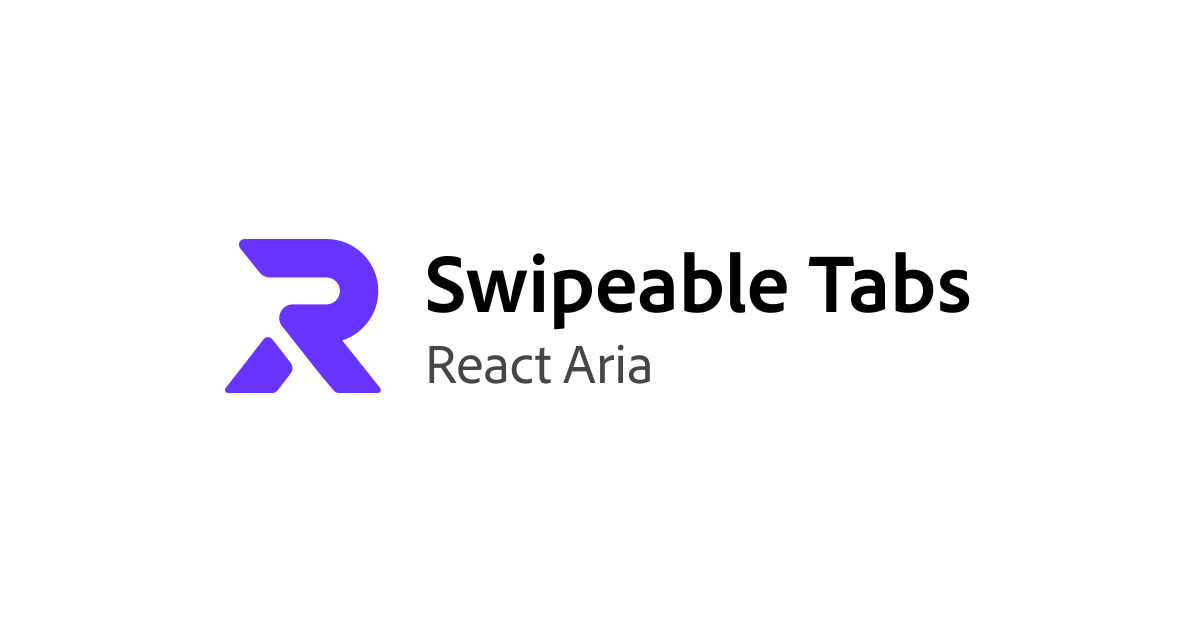 Swipeable Tabs | React Aria