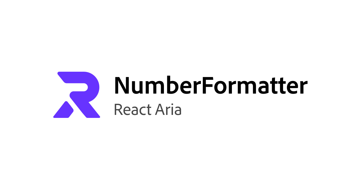 NumberFormatter | React Aria