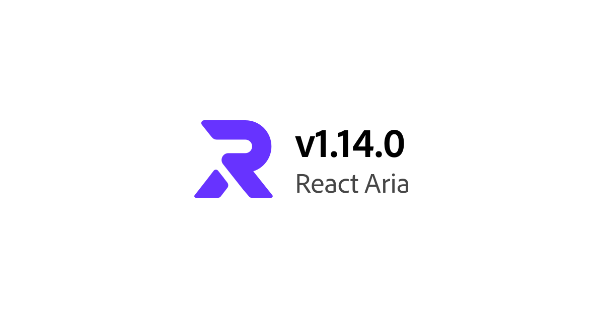 v1.14.0 | React Aria