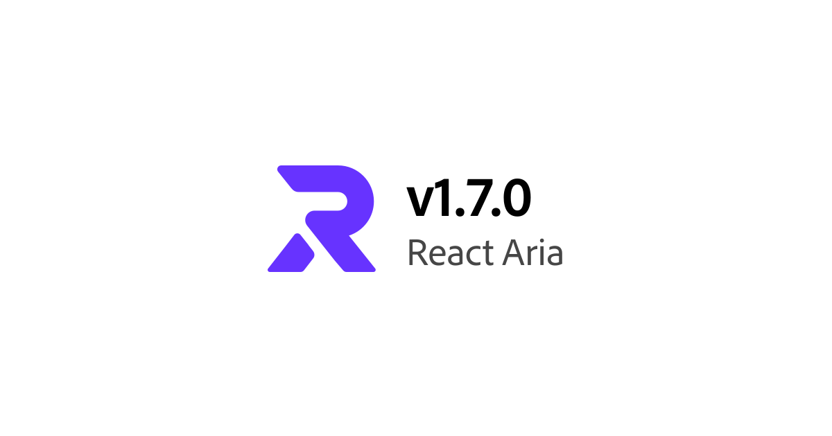 v1.7.0 | React Aria